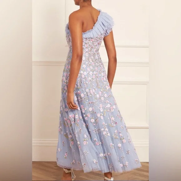 Posy Pirouette One-Shoulder Ankle Gown Needle & Thread - Picture 6 of 13